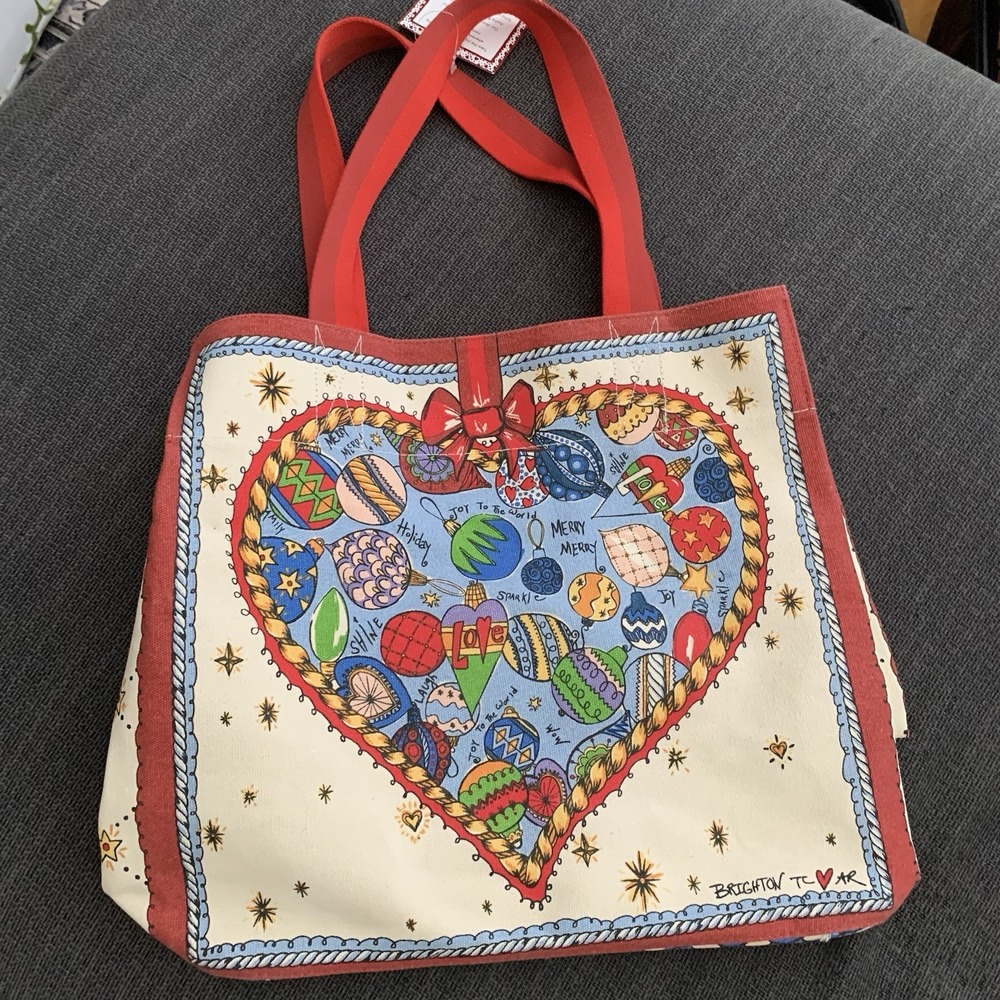 NWT Brighton Celebrate Holiday Shopper Tote Bag